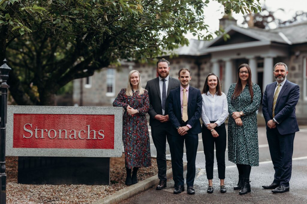 Stronachs Announces Firm Wide Promotions And Key Appointments   L R Amy Breen Jonathan Wemyss Patrick Norris Michelle Dargie Sarah McPherson And Stuart Murphy Aberdeen Officelow Res 1024x683 